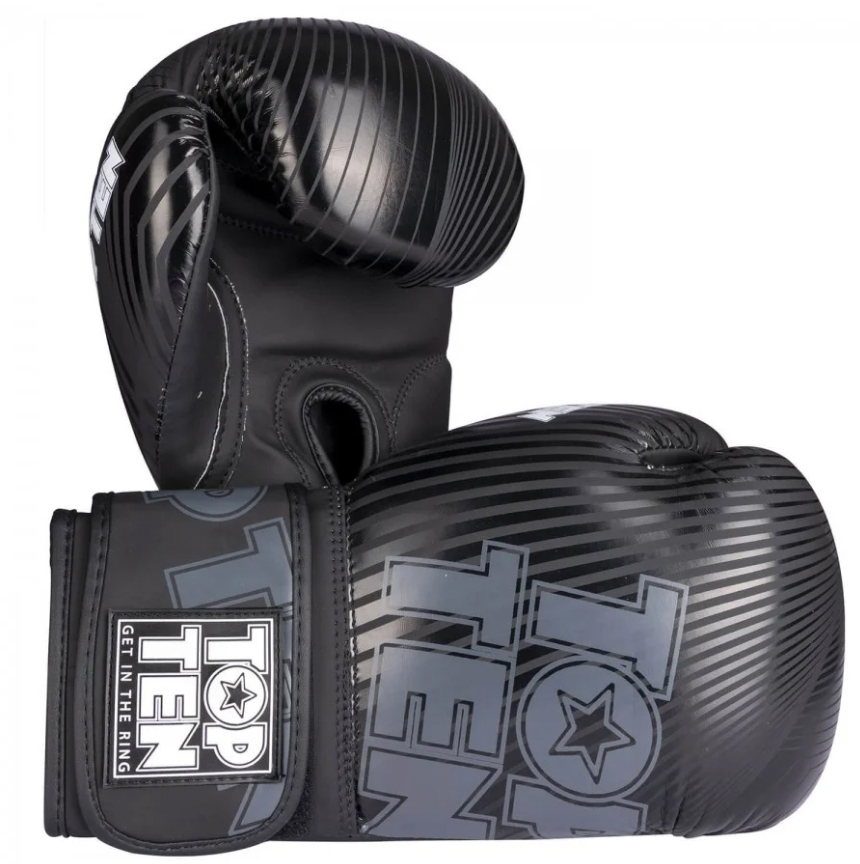 γάντια πυγμαχίας top ten vectory σε μαύρο χρώμα