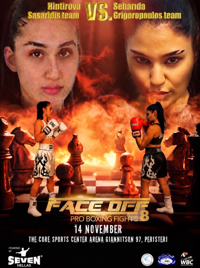 hintirova vs sehanta face off 8 pro boxing fights poster