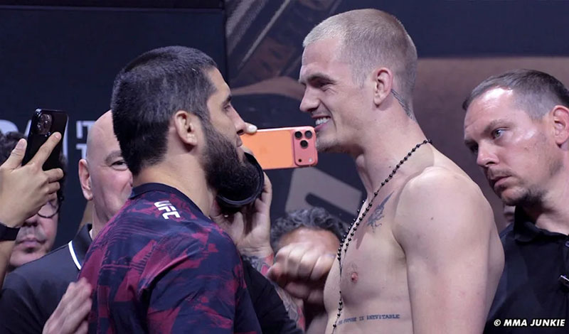 makhachev garry staredown