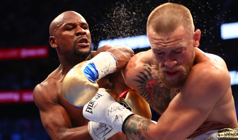 mayweather mcgregor shot