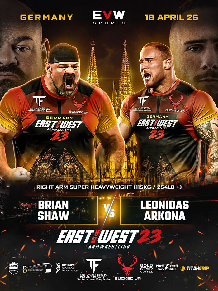 brian shaw vs leonidas arkona east vs west 23