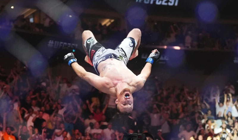 justin gaethje backflip