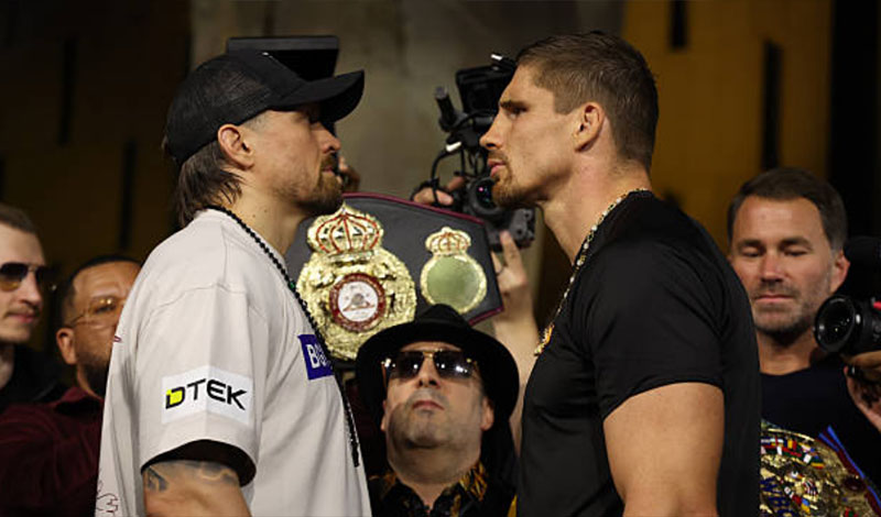 usyk verhoven staredown