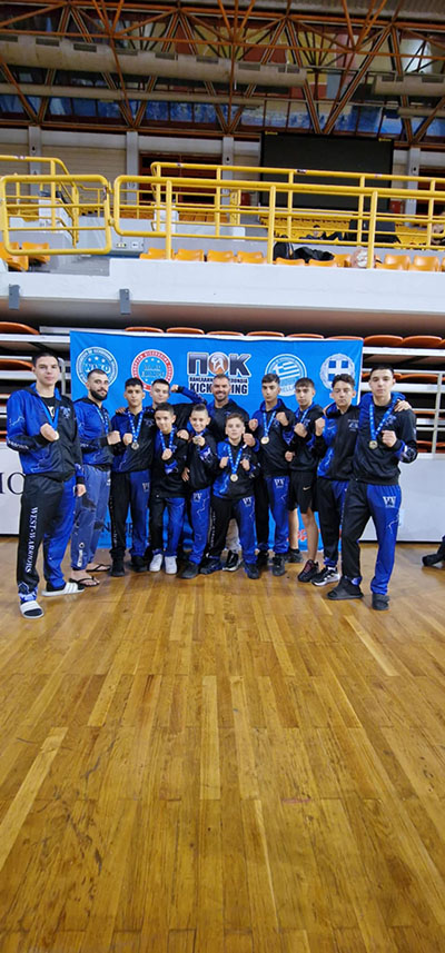 west warriors panellhnio kickboxing 2025 foto