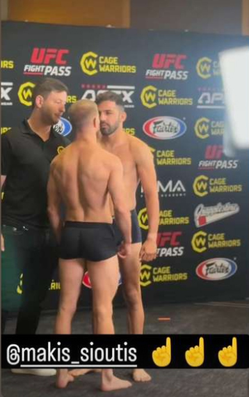 makis sioutis cage warriors weigh in 7