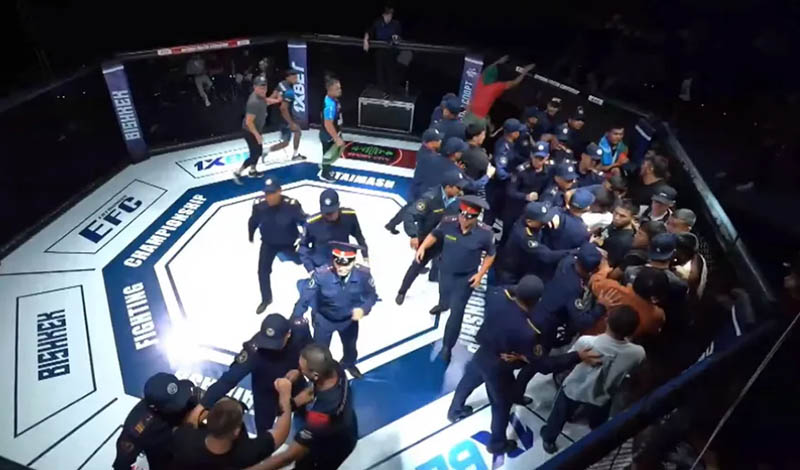 post fight brawl