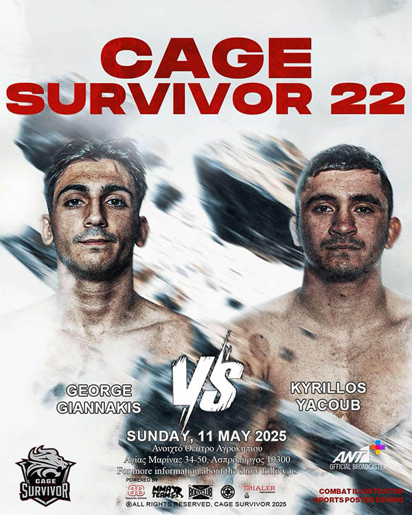 giorgos giannakis kyrillos yakoub cage survivor 22 afisa