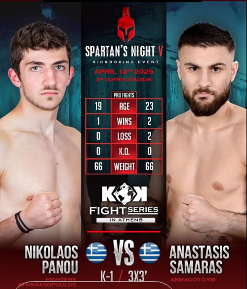 nikolas panou anastasis samaras spartans night 5