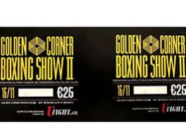 Εισιτήρια για το 'Golden Corner Boxing Show 2'