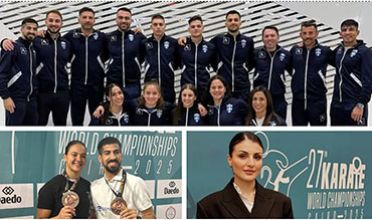 Με 2 Χάλκινα μετάλλια από Ξένο – Κυδωνάκη και κορυφαίες επιδόσεις οι Έλληνες αθλητές στο ‘Παγκόσμιο Πρωτάθλημα Καράτε 2025’ στο Κάιρο